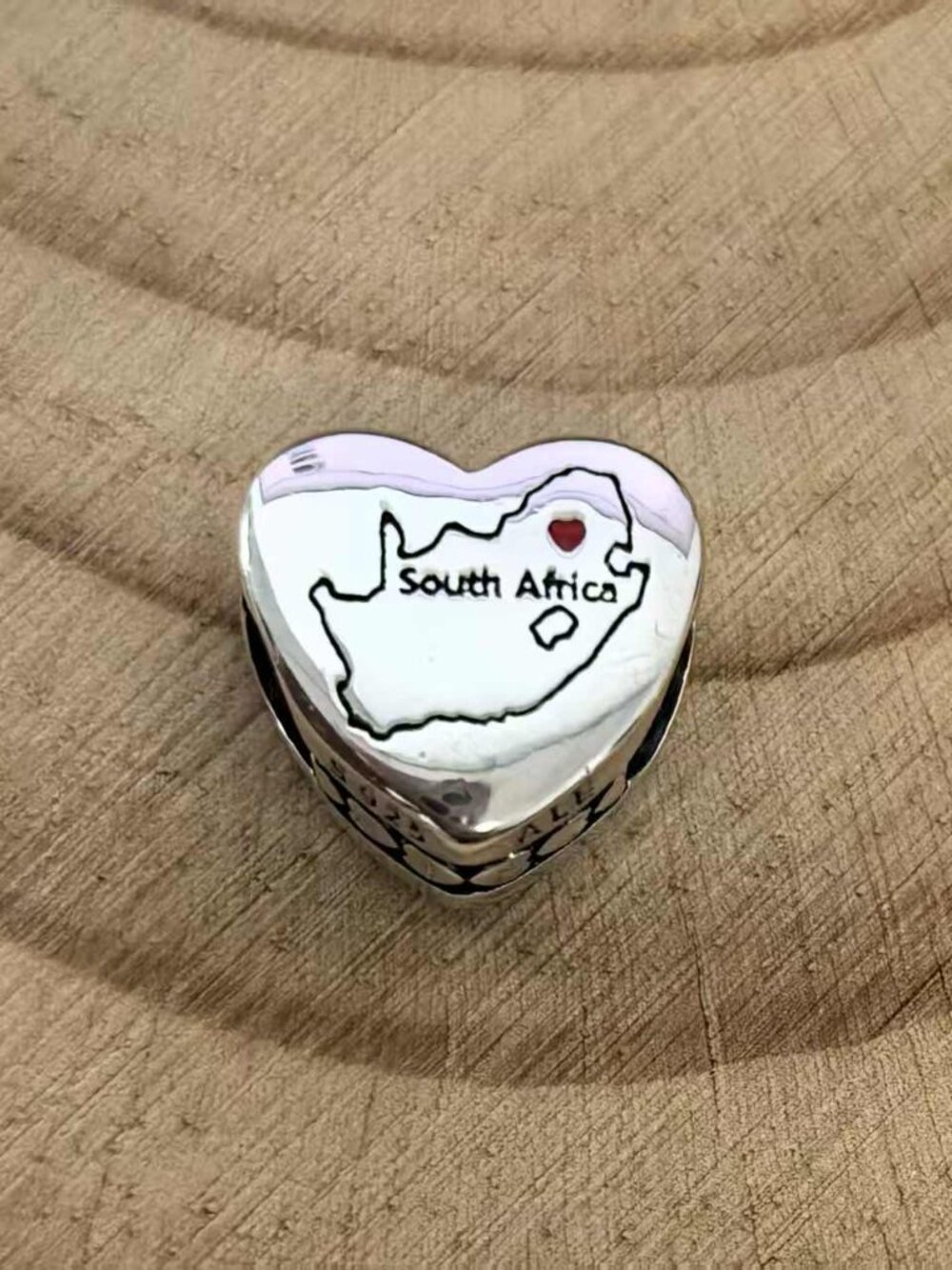 Pandora Salvador Exclusive Travel Heart Charm Pendant, S925 Silver Jewelry